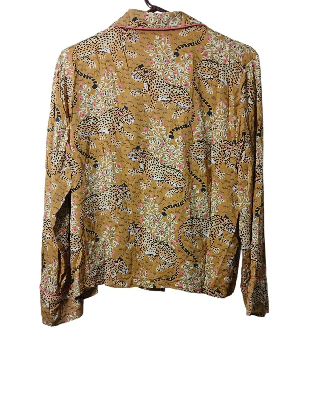 Printfresh Bagheera Pajama Top in Tobacco Size Small